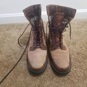 Timberland Leather and Canvas Boots